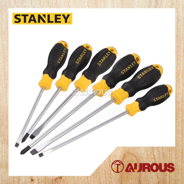 STANLEY CUSHION GRIP 6 PCS SCREWDRIVER SET STMT66672 (66-672)