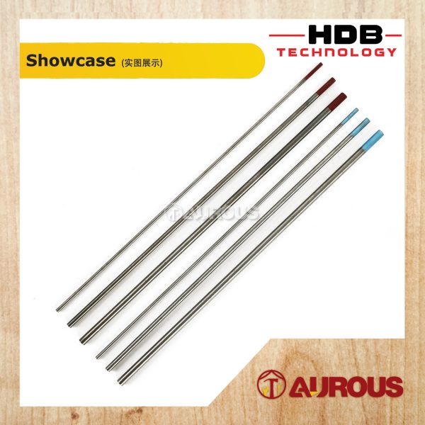 HDB TECHNOLOGY WELDING WT20 TUNGSTEN ELECTRODE FOR TIG WELDING 1.6MM/2.4MM/3.2MM (BLUE/RED) - 1 UNIT - Image 2