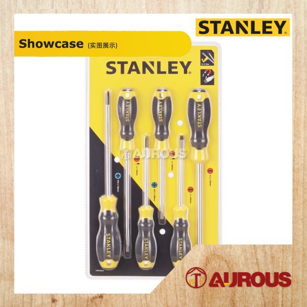 STANLEY CUSHION GRIP 6 PCS SCREWDRIVER SET STMT66672 (66-672) - Image 2