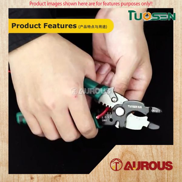 TUOSEN MULTIFUNCTIONAL WIRE STRIPPER PLIER 8''/200MM (11413) - Image 7