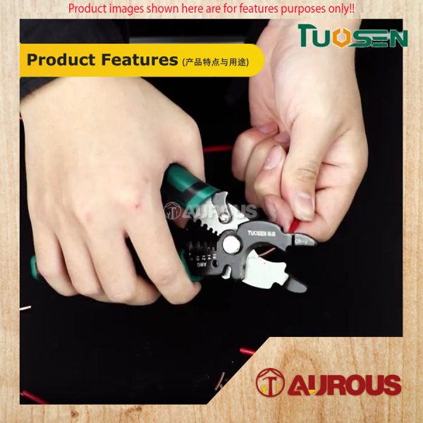 TUOSEN MULTIFUNCTIONAL WIRE STRIPPER PLIER 8''/200MM (11413) - Image 6