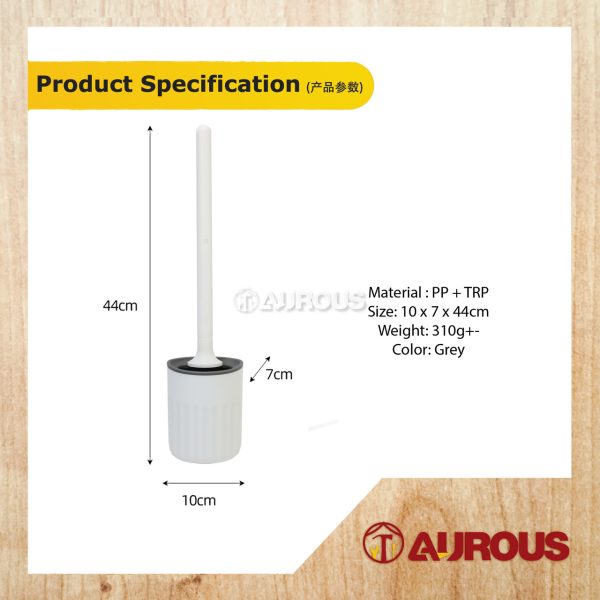 WALL MOUNTED TOILET BRUSH SILICONE BRISTLE BATHROOM CLEANING BOWL BRUSH KIT - Image 6