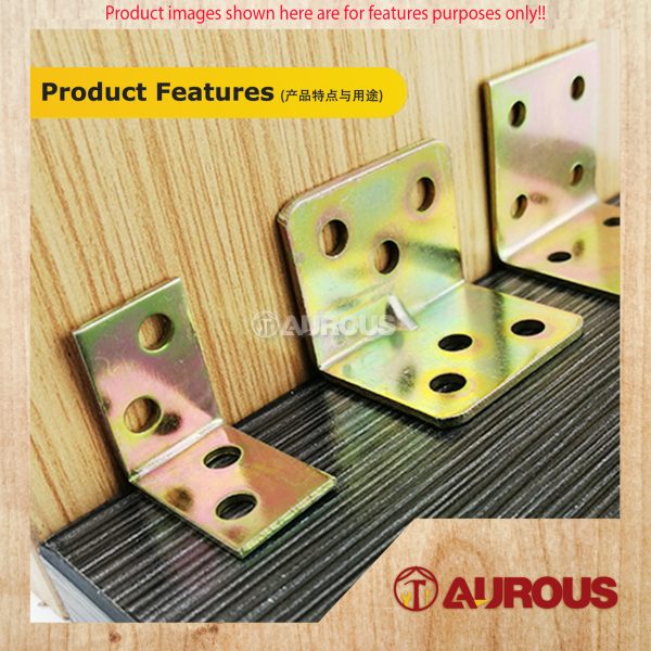 RAINBOW ZINC PLATED MINI FURNITURE ANGLE BRACKET / L BRACKET / CORNER JOINT (22 x 22 x 16MM) - Image 6