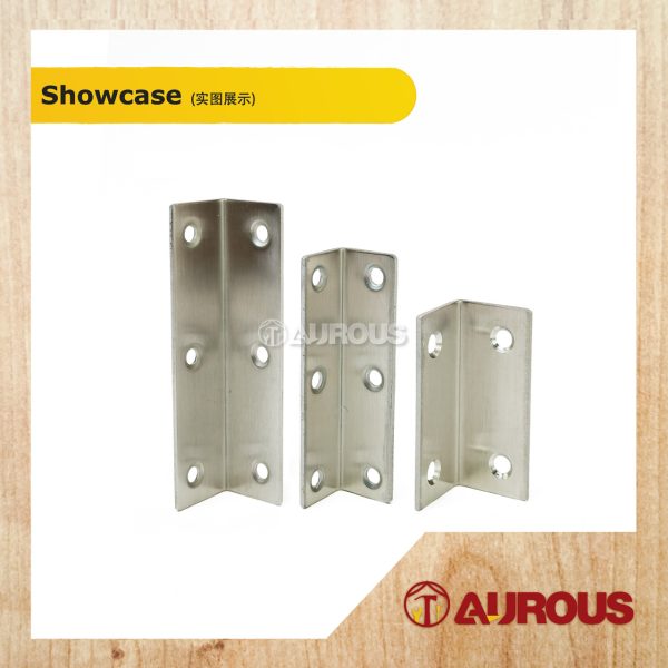 STAINLESS STEEL L CORNER ANGLE CORNER FURNITURE BRACKET (S/M/L) - Image 2