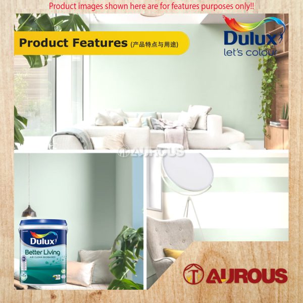 1 LITRE DULUX BETTER LIVING AIR CLEAN BIOBASED PURE AIR (P1) - Image 3