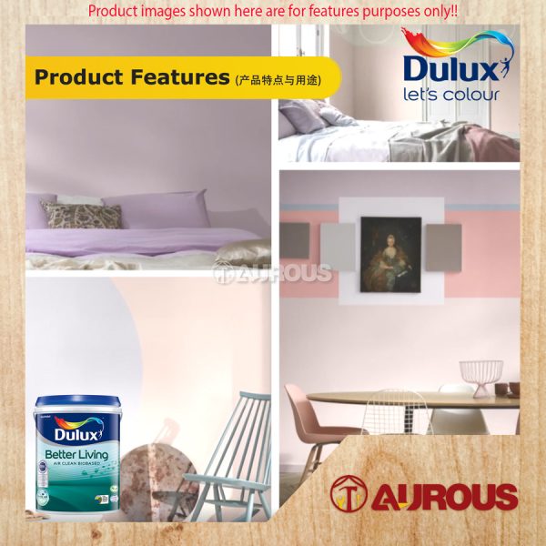 1 LITRE DULUX BETTER LIVING AIR CLEAN BIOBASED PURE AIR (P1) - Image 4