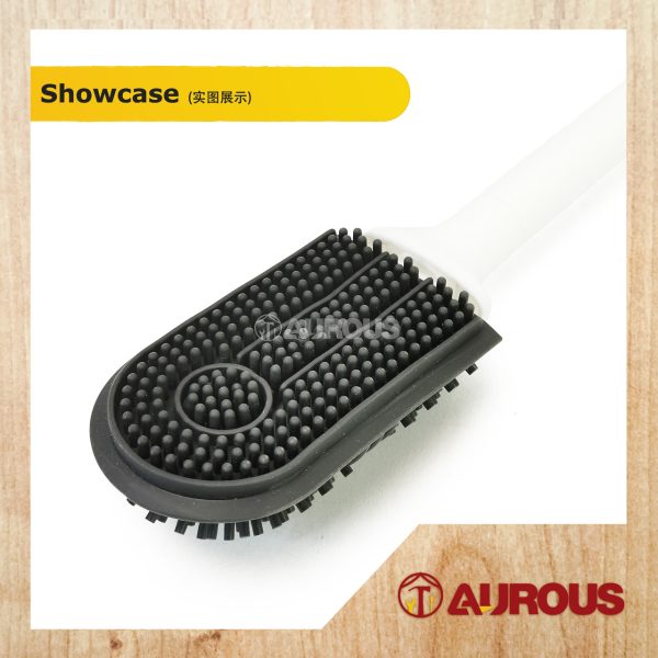 WALL MOUNTED TOILET BRUSH SILICONE BRISTLE BATHROOM CLEANING BOWL BRUSH KIT - Image 5