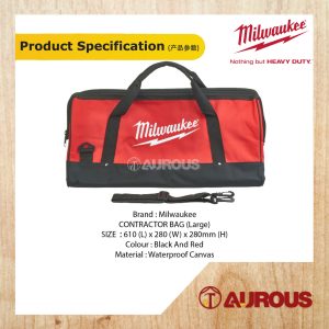 MILWAUKEE M18 CONTRACTOR BAG (LARGE) MCB(L)-M18 - Image 4