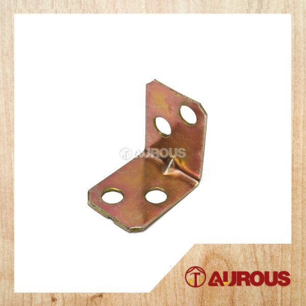 RAINBOW ZINC PLATED MINI FURNITURE ANGLE BRACKET / L BRACKET / CORNER JOINT (22 x 22 x 16MM)