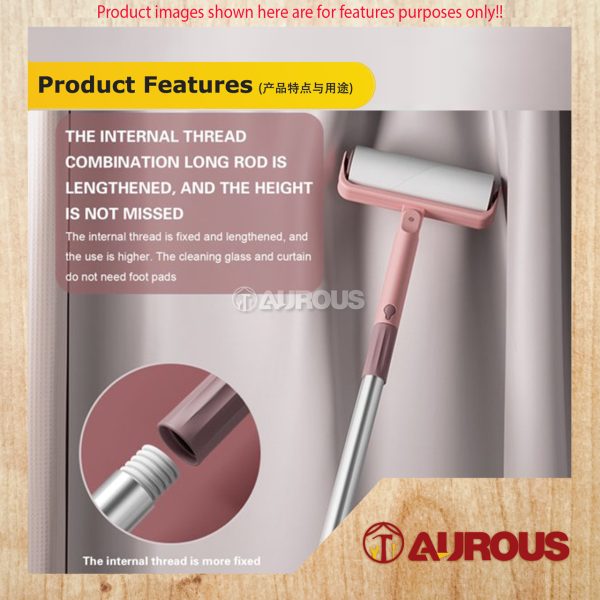 ADJUSTABLE ADHESION PET DUST HAIR REMOVAL STICKER LINT ROLLER SET WITH BASE (SHORT/LONG) - Image 7