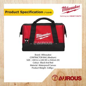 MILWAUKEE M18 CONTRACTOR BAG (MEDIUM) MCB(M)-M18 - Image 5