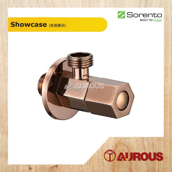 SORENTO SRTWT902 BATHROOM TOILET ANGLE VALVE BIDET VALVE WATER TAP FAUCET (SILVER CHROME/FULL ROSE GOLD/GUNMETAL/GOLDEN YELLOW) - Image 5