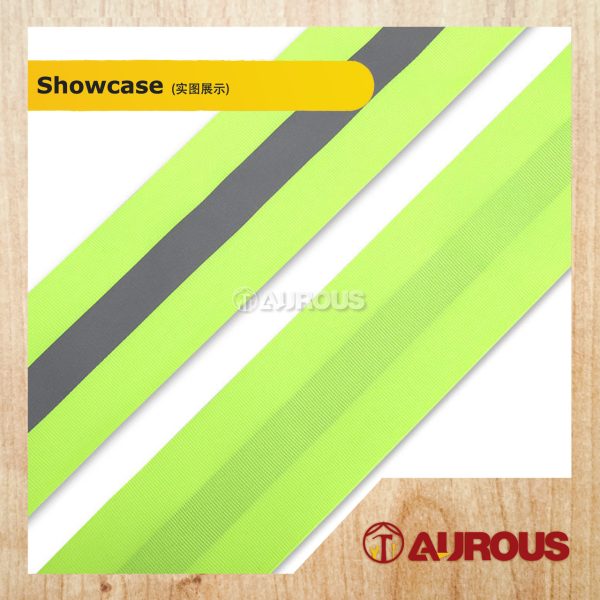 (1 METER) SAFETY SILVER RELECTIVE VISIBILITY TAP BAND STRAP CLOTH FABRIC STRIP WARNING BELT KESELAMATAN (ORANGE/GREEN) - Image 4