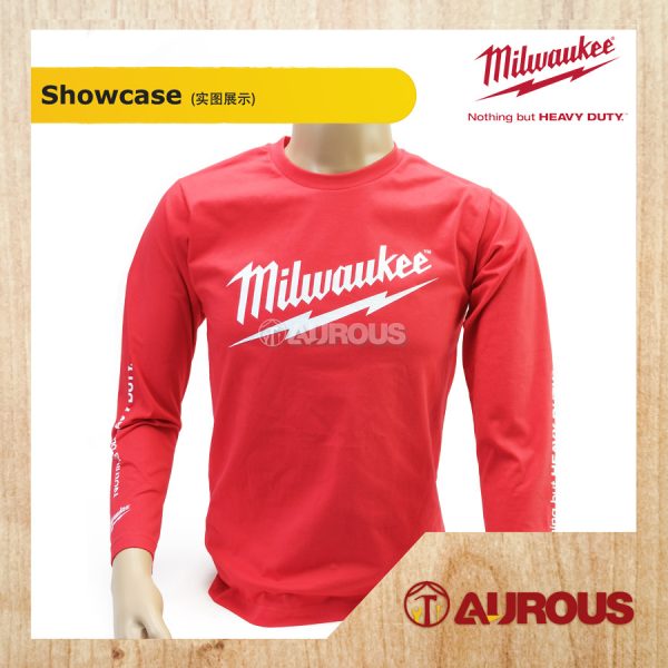 MILWAUKEE 1924 LOGO UNISEX COTTON TEE RED T-SHIRT S,M,L,XL,XXL (SHORT SLEEVE / LONG SLEEVE) - Image 5