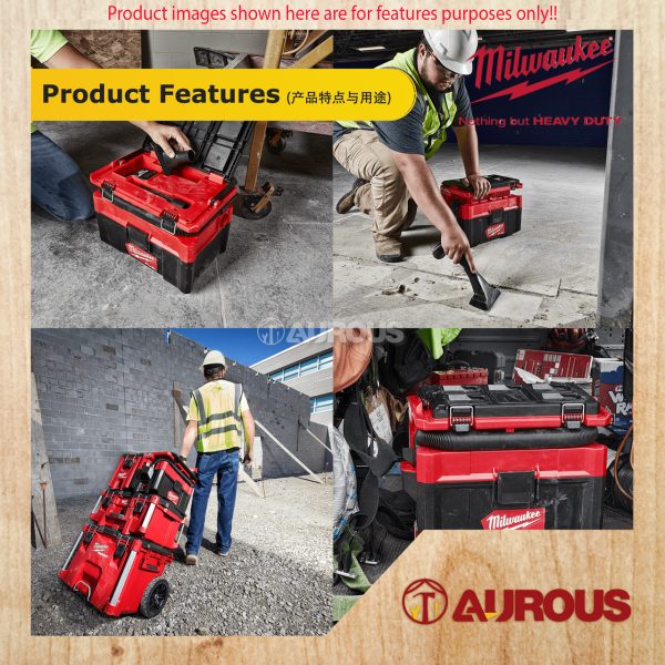 MILWAUKEE M18 FUEL PACKOUT WET/DRY VACUUM M18 FPOVCL-0 (BARE TOOL) - Image 8