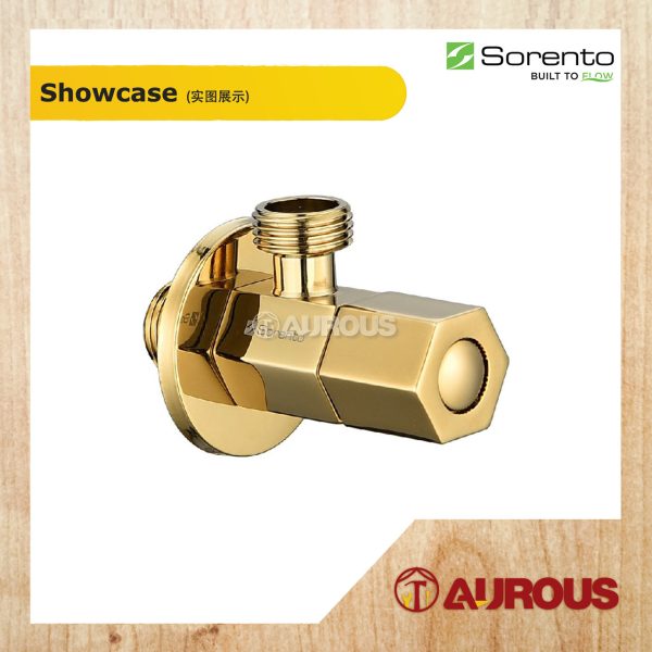 SORENTO SRTWT902 BATHROOM TOILET ANGLE VALVE BIDET VALVE WATER TAP FAUCET (SILVER CHROME/FULL ROSE GOLD/GUNMETAL/GOLDEN YELLOW) - Image 3
