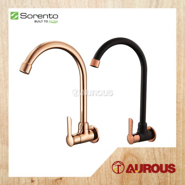 SORENTO WALL MOUNTED KITCHEN TAP SINK WATER TAP (SRTWT5847-FRG SRTWT5847-RG)
