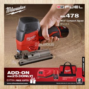 MILWAUKEE M12 HIGH PERFORMANCE COMPACT JIGSAW (M12 JS-0 / M12 JS-201B)