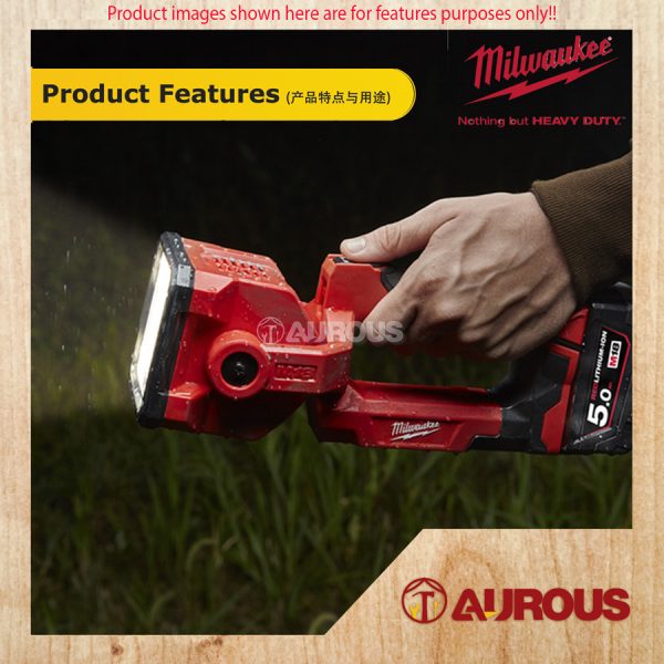 MILWAUKEE M18 LED SEARCH LIGHT (M18 SLED-0 / M18 SLED-501B) - Image 10