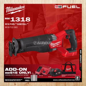 MILWAUKEE M18 FUEL GEN II SAWZALL (M18 FSZ-0X0 / M18 FSZ-501X)