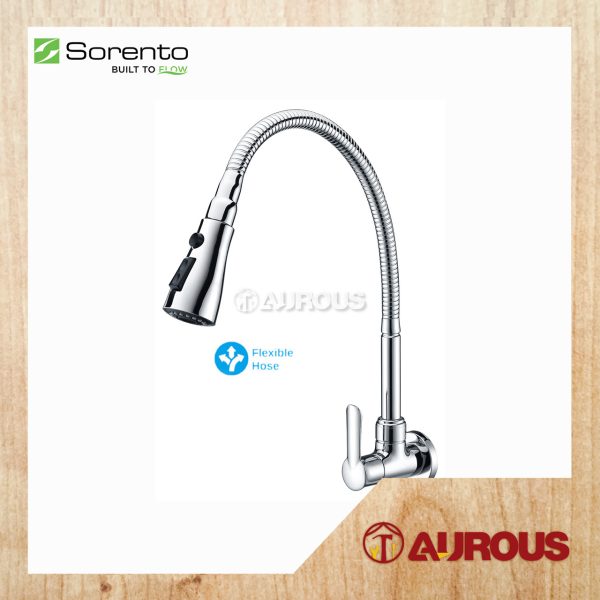 SORENTO WALL MOUNTED FLEXIBLE KITCHEN SINK WATER TAP (SRTWT5826)
