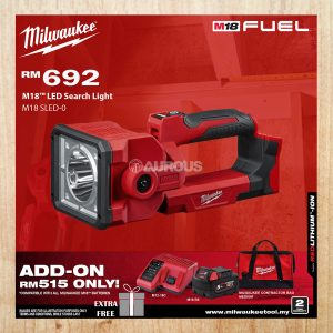 MILWAUKEE M18 LED SEARCH LIGHT (M18 SLED-0 / M18 SLED-501B)