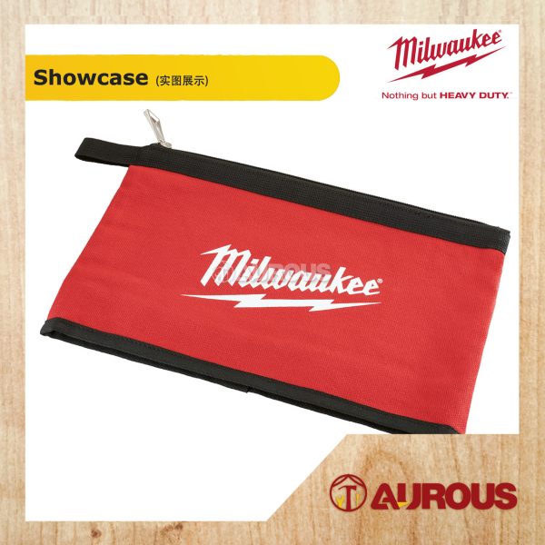 MILWAUKEE HEAVY DUTY ZIPPER POUCH BAG WATER RESISTANT (48-22-8180) - Image 2