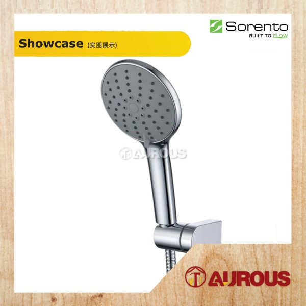SORENTO 4 FUNCTIONS HAND SHOWER C/W 1.5 METER FLEXIBLE HOSE & HOLDER SET (SRTSS3190) - Image 2