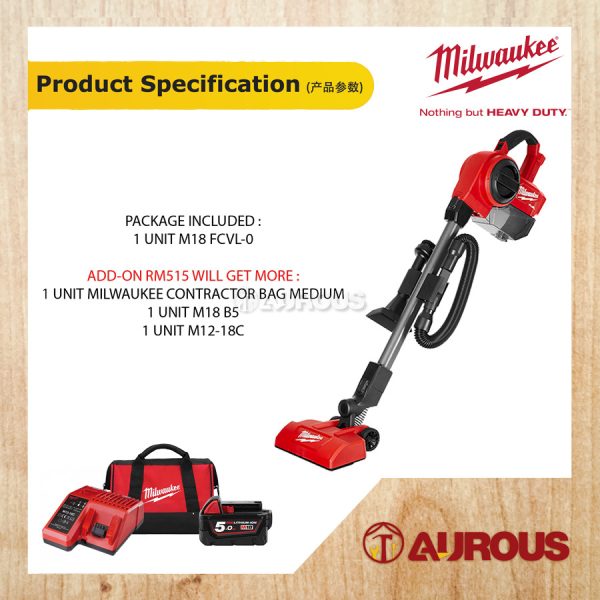 MILWAUKEE M18 FUEL COMPACT VACUUM COMBO (M18 FCVL-0 + STARTER PACK) - Image 7