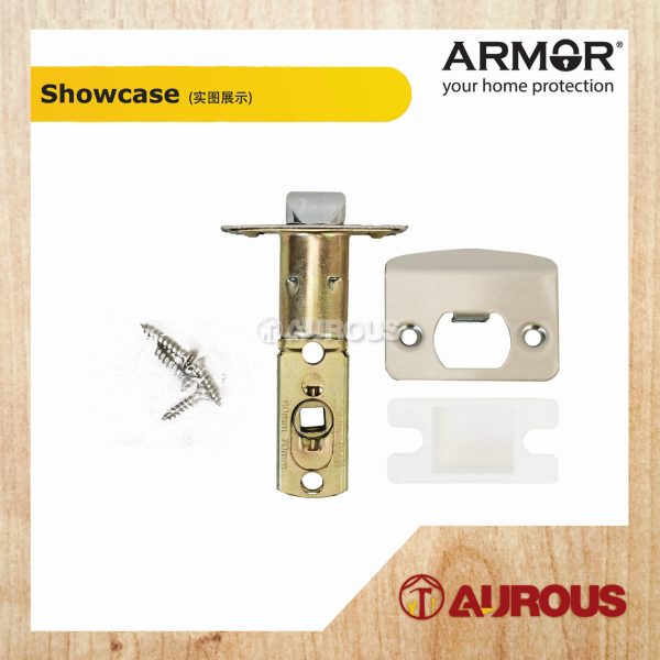 ARMOR BATHROOM TUBULAR LEVER LOCK 60-70MM ATL-8310/SS (PRIVACY) - Image 4
