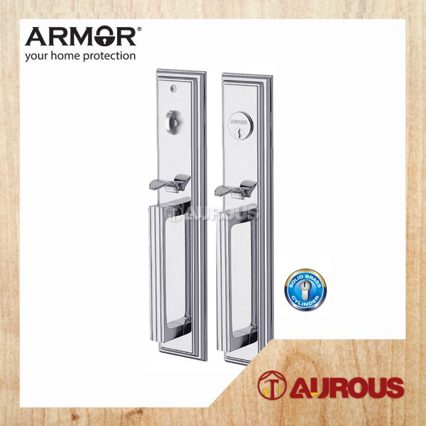 ARMOR 60-70MM GRIPSET DOUBLE HANDLESET LOCK ENTRANCE DOOR LOCK (ATH-150/SN)