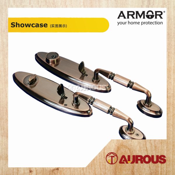 ARMOR 60-70MM GRIPSET DOUBLE HANDLESET LOCK ENTRANCE DOOR LOCK (ATH-140/SN ATH-140/AC) - Image 5