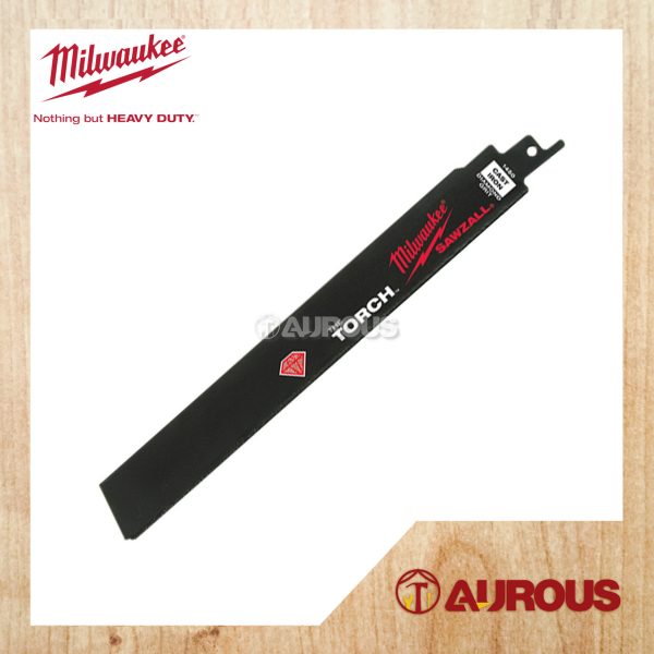 MILWAUKEE TORCH DIAMOND GRIT SAWZALL BLADE 230MM 9'' 5TPI 48-00-1450 (1pcPack)