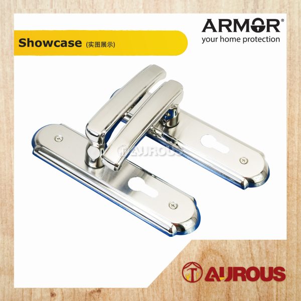 ARMOR STAINLESS STEEL 304 MORTISE LEVEL HANDLE LOCKSET (ALM-4550/1606/SSSP) - Image 3