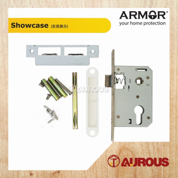 ARMOR STAINLESS STEEL 304 MORTISE LEVEL HANDLE LOCKSET (ALM-4550/1606/SSSP) - Image 4