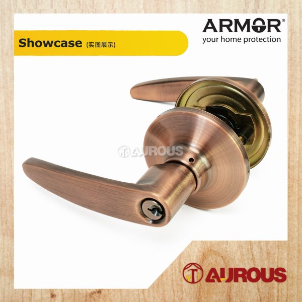 ARMOR STANLESS STEEL 304 TUBULAR LEVER LOCK C/W 60-70MM LATCH BACKSET ATL-8300 (SS/AC/AB/MB) - Image 7