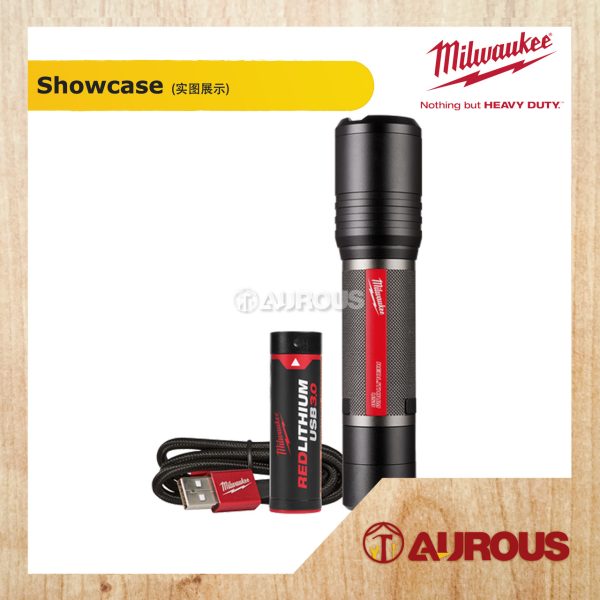 MILWAUKEE L4 B3 USB RECHARGEABLE SLIDE FOCUS FLASHLIGHT L4 FL2000-301 - Image 5