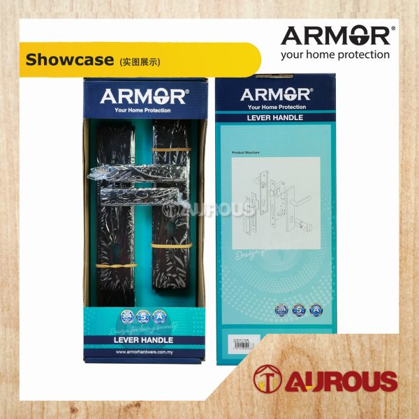ARMOR STAINLESS STEEL SUS304 LEVEL HANDLE WITH CONCEALED SCREW PLATE (ALH-B3365-2/CS/SSSP ALH-B3365-2/CS/MB) - Image 3