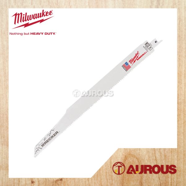 MILWAUKEE WRECKER MULTI-MATERIAL DEMOLITION SAWZALL BLADE 300MM 12" 7/11TPI 48-00-5711 (5pcsPack)