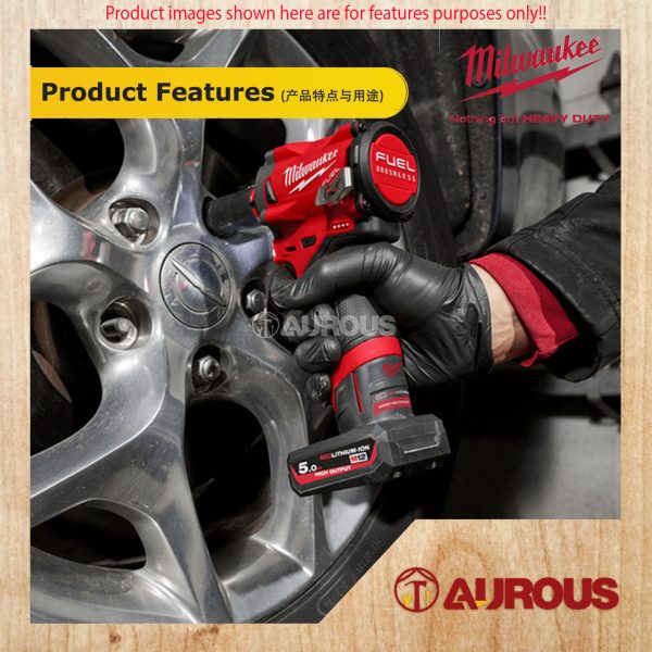 MILWAUKEE M12 HIGH OUTPUT 5.0Ah RED LITHIUM-ION BATTERY M12 HB5.0 - Image 6