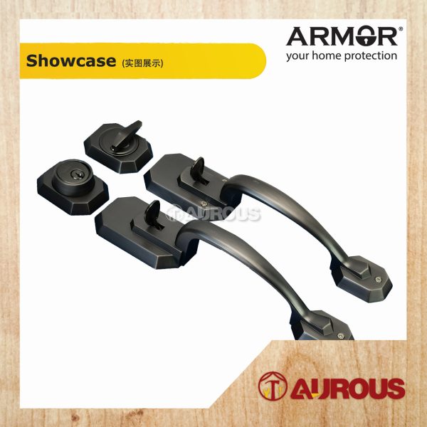 ARMOR 60-70MM GRIPSET DOUBLE HANDLESET LOCK ENTRANCE DOOR LOCK (ATH-100/SN ATH-100/AC ATH-100/MG) - Image 7