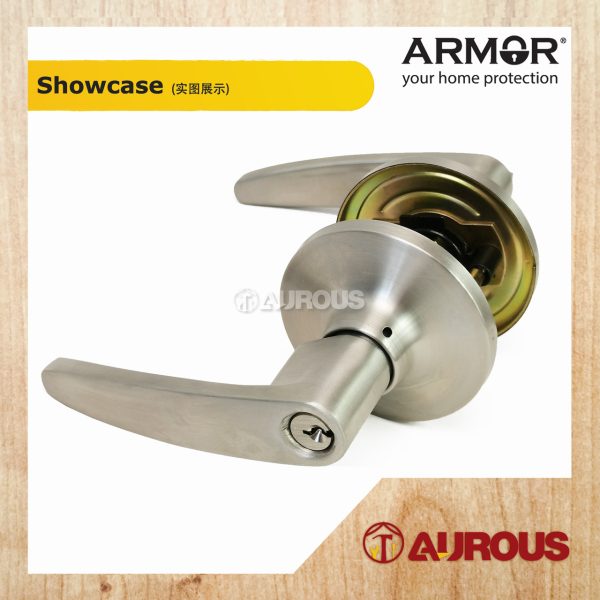 ARMOR STANLESS STEEL 304 TUBULAR LEVER LOCK C/W 60-70MM LATCH BACKSET ATL-8300 (SS/AC/AB/MB) - Image 6