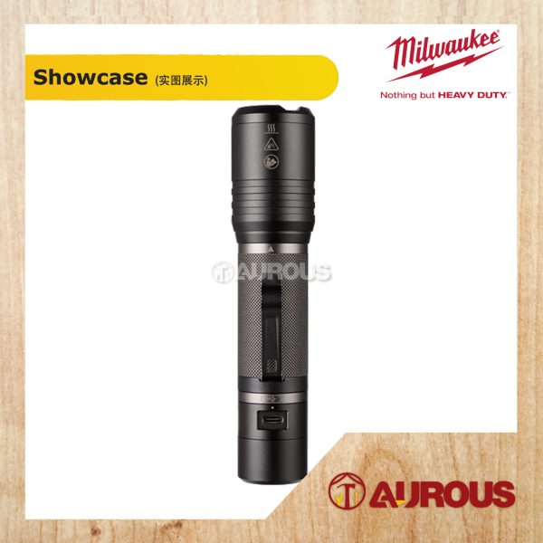 MILWAUKEE L4 B3 USB RECHARGEABLE SLIDE FOCUS FLASHLIGHT L4 FL2000-301 - Image 3
