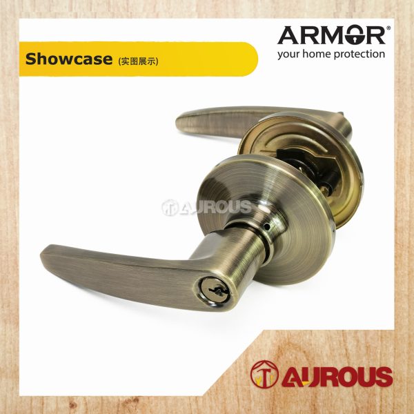 ARMOR STANLESS STEEL 304 TUBULAR LEVER LOCK C/W 60-70MM LATCH BACKSET ATL-8300 (SS/AC/AB/MB) - Image 8