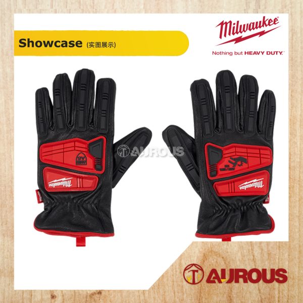 MILWAUKEE HEAVY DUTY IMPACT CUT LEVEL 5 GOATSKIN LEATHER GLOVES - (S)48-22-8780 (M)48-22-8781 (L)48-22-8782 - Image 3