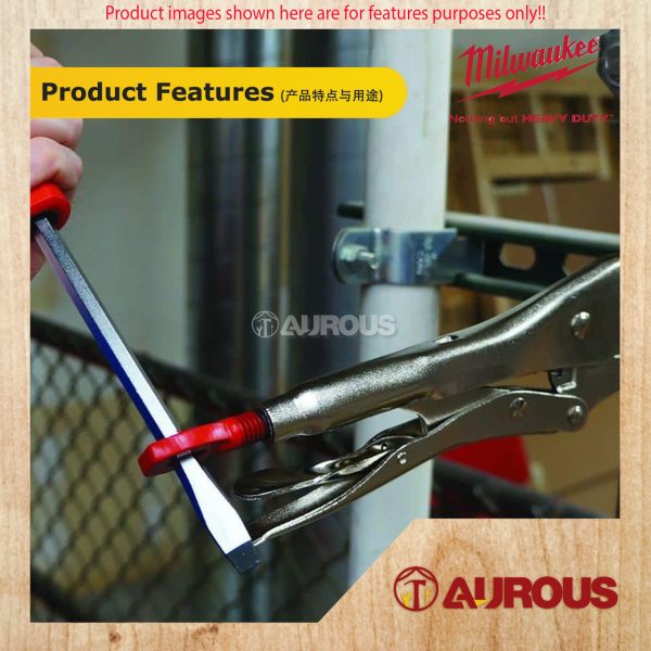 MILWAUKEE TORQUE LOCK C-CLAMP LOCKING PLIERS SWIVEL JAWS (6'' 48-22-3522 / 11'' 48-22-3521) - Image 6