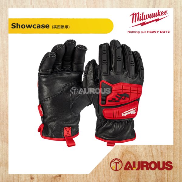 MILWAUKEE HEAVY DUTY IMPACT CUT LEVEL 5 GOATSKIN LEATHER GLOVES - (S)48-22-8780 (M)48-22-8781 (L)48-22-8782 - Image 2