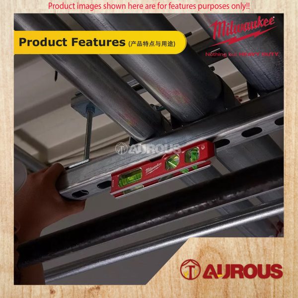 MILWAUKEE METRIC MAGNETIC COMPACT BILLET TORPEDO LEVEL 150MM/6'' 48-22-5207 - Image 5