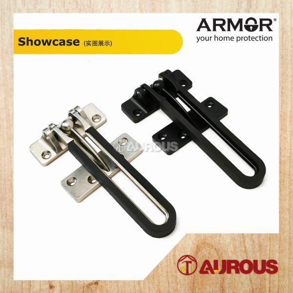 ARMOR BALL BEARING DOOR GUARD SECURITY LOCK (ADG-108/SN , ADG-108/MB) - Image 2
