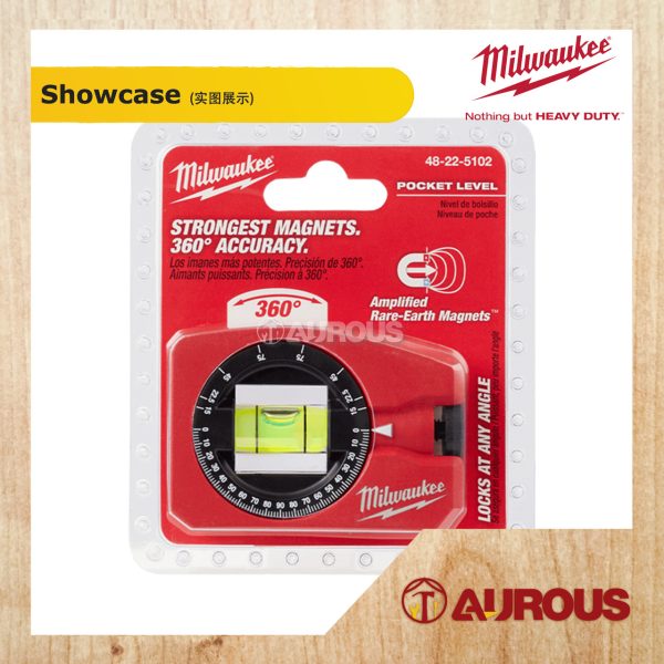 MILWAUKEE 360 DEGREE POCKET LEVEL WITH MAGNET 48-22-5102 - Image 4
